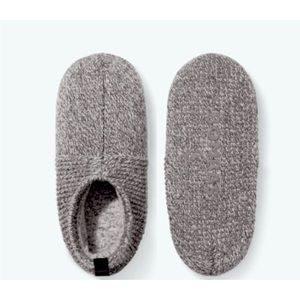 Men's Gripper Slipper - Double Cushion - Medium Grey - Large